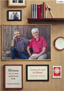 Zusammen Heimat: Plakat Alter (hoch) Zwei ältere Herren