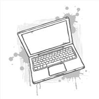 Das Bild zeigt einen aufgeklappten Laptop