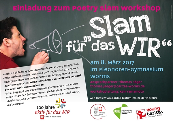Flyer Poetry Slam Workshop Worms