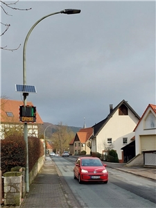Geschwindigkeitstafel Oesdorf