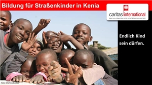 Gruppenbild Straßenkinder in Kenia