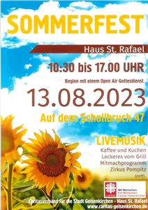 2023_07_Plakat Sommerfest Haus St Rafael
