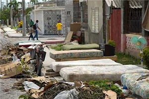 Zerstörungen in Kuba nach dem Hurrikan Sandy