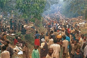 Flüchtlinge nach dem Genozid in Ruanda
