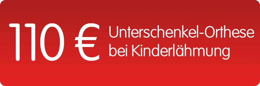 110 Euro spenden Für Unterschenkel-Orthese spenden