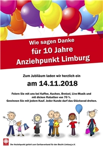 Jubiläum Anziehpunkt Limburg Jubiläum Anziehpunkt Limburg