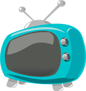 TV Grafik eines Fernsehgeräts