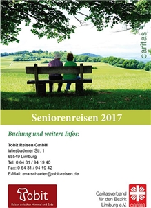 Seniorenreisen 2017 Titelseite der Reisebroschüre