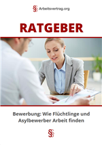 eBook Bewerbungstipps für Flüchtlinge Cover des eBooks 'Bewerbungstipps für Flüchtlinge' von www.arbeitsvertrag.org