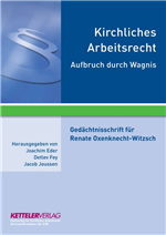 Cover des Buches 'Kirchliches Arbeitsrecht – Aufbruch durch Wagnis'