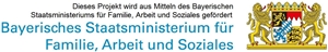Förderlogo Bayerisches Staatsministerium für Familie, Arbeit und Soziales 