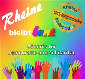 Plakat Rheine bleibt bunt