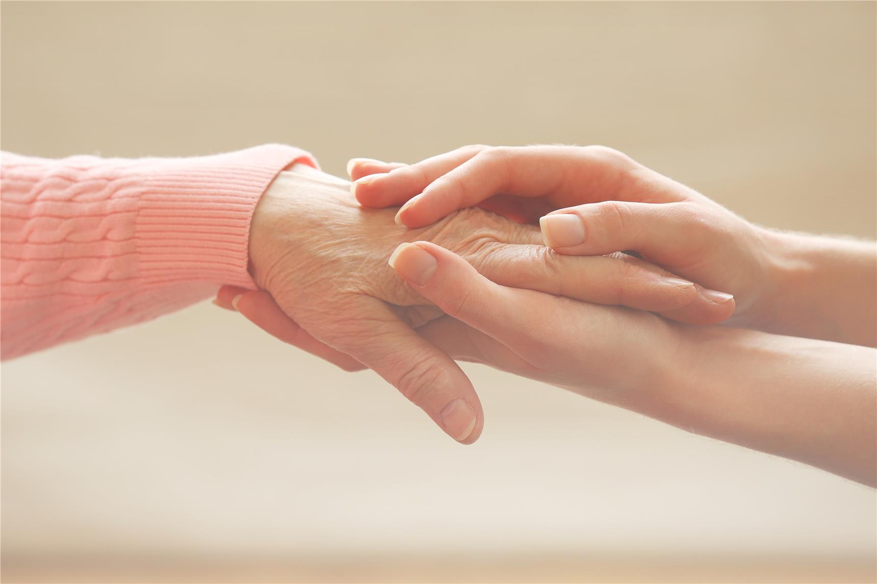 Hände, Senioren, Pflege