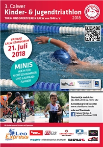 3. Calwer Kinder- & Jugendtriathlon Plakat des 3. Calwer Kinder- & Jugendtriathlon