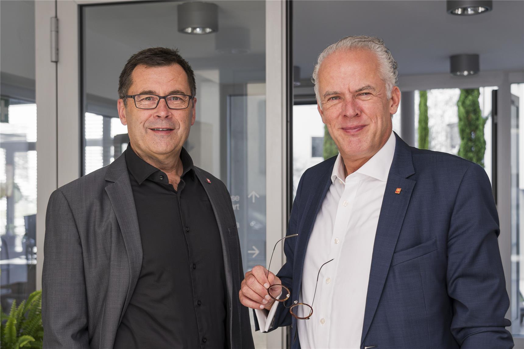 Vorstandsmitglieder Uwe Hardt und Raphael Graf von Deym