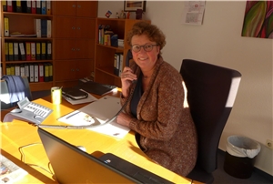 Silvia Engemann in ihrem neuen Büro Silvia Engemann in ihrem neuen Büro