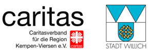 Logos Caritasverband und Stadt Willich
