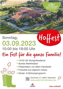 Plakat Hoffest Lohmann 2023