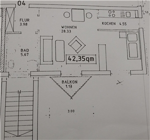 Wohnungsgrundriss Telemannstraße 8 Wohnungsgrundriss Telemannstraße 8