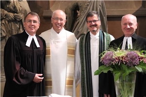 Vier Vorstände von Caritas und Diakonie Baden-Württemberg