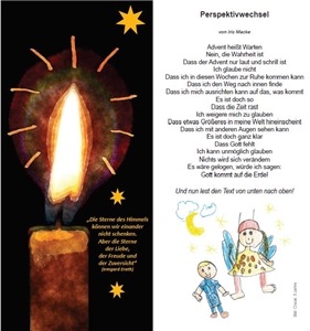 Adventspost Heiligabend Zeichnung
