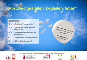 Veranstaltungsreihe Abschied gestalten Veranstaltungsreihe Abschied gestalten