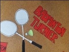 Zwei Badmintonschläger