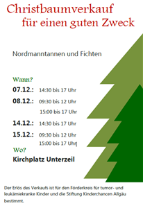 Christbaumverkauf 03 Plakat