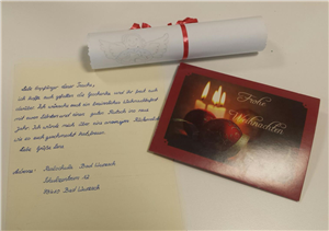 Taschen voll Weihnacht 02 Brief und Weihnachtskarte