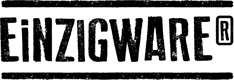 Logo Einzigware in schwarzer Schrift 