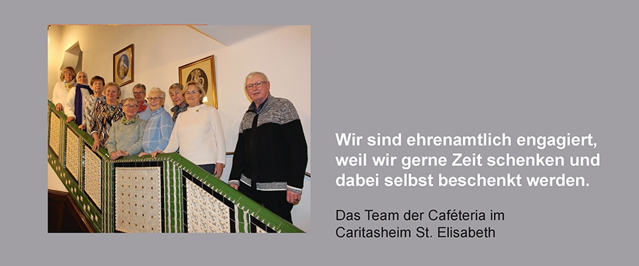 Das Team der Caféteria im Caritasheim St. Elisabeth (Caritasverband Darmstadt e. V.)