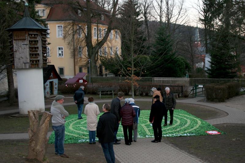 Labyrinthmatte beim Mitgliedertreffen in Schirgiswalde 
