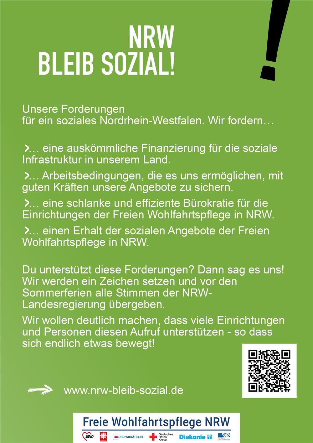 Plakat A3 (Freie Wohlfahrtspflege NRW)