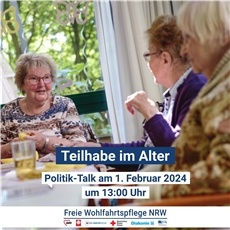 Polit-Talk zu Altersteilhabe im Live-Stream
