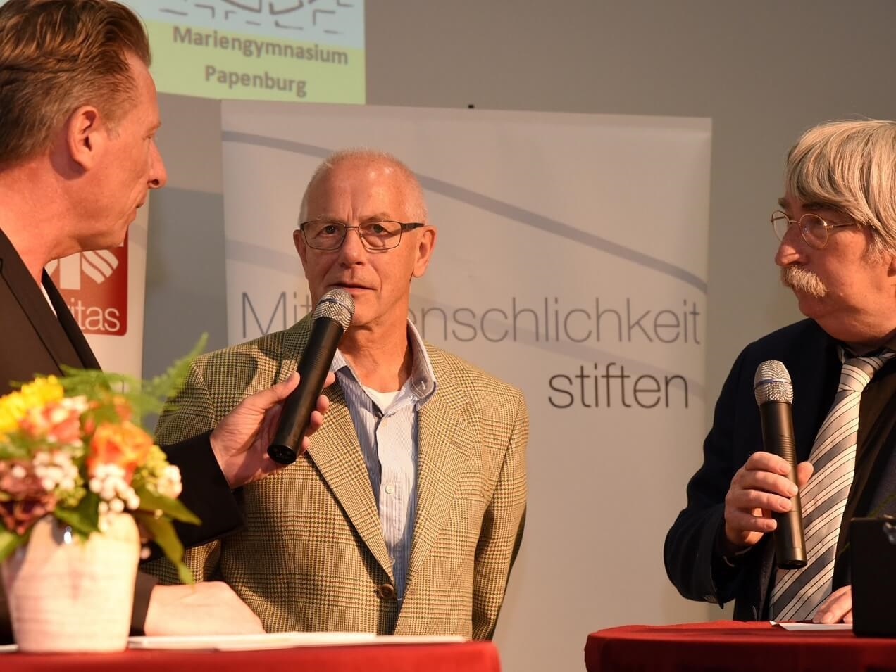 Werner Rohdenburg mit Ludger Abeln und Gerrit Schulte (Roland Knillmann, DiCV OS)