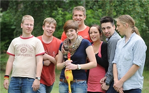 Gruppe von Freiwilligen Gruppe von Freiwilligen
