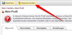 Passwort aendern Screenshot Passwort ändern