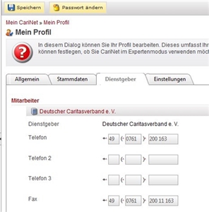 Screenshot Telefonnummer einpflegen Screenshot Telefonnummer einpflegen