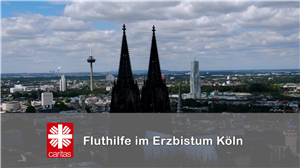 Banner Fluthilfe Erzbistum Köln