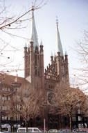 St. Bonifatius Friedrichshain Blick auf die St.-Bonifatius-Kirche in Friedrichshain-Kreuzberg