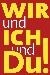 Das Wort-Logo der Behindertenseelsorge Augsburg mit den Worten Wir und ich und Du.