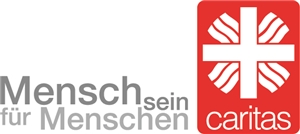 Caritas Logo mit Slogan