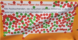 Ergebnis des Wahl-O-Mats mit kontroverser Meinung Ergebnis des Wahl-O-Mats mit kontroverser Meinung