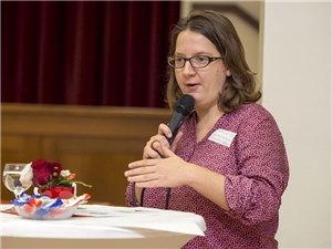 Daniela Bethge, Projektleiterin von 'Caritas rund um den Kirchturm'