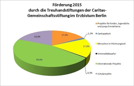 Förderung der Treuhandstiftungen 2014 Kuchendiagramm Förderung der Treuhandstiftungen 2014