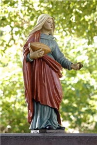 Hier abgebildet ist die Figur der Heiligen Elisabeth von Thüringen aus der Allerheiligenkirche in Erfurt (Bistum Erfurt)