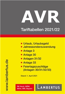 Buchdeckel der AVR-Tariftabellen