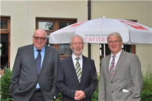 Caritasdirektor Hans-Werner Wolff, der ehemalige Caritasdirektor Dieter Engelke und Ulrich W. Kemner