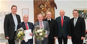 Ehrenabzeichen in Gold für Franz-Josef Leikop und Karl-Willi Hesse