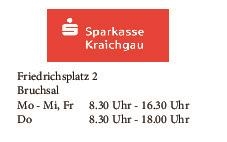 Vorverkaufsstelle Sparkasse Kraichgau Vorverkaufsstelle Sparkasse Kraichgau